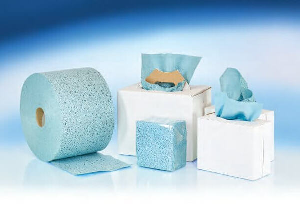 POLYTEX-EMB-1/4 12X13X500 1/4 FOLD 50/POLY EMBOSSED BLUE